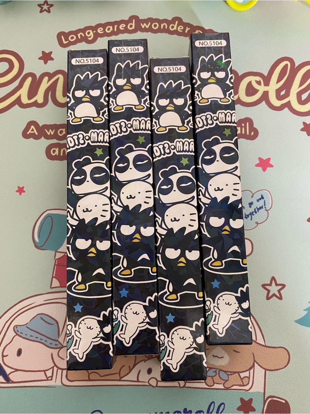 Badtz-Maru themed gel pens